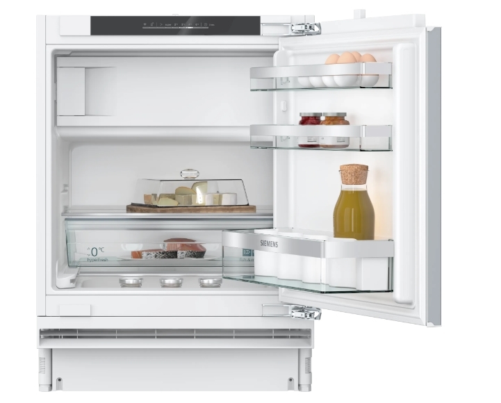 9: Indbygningskøleskab med fryser 82 x 60 cm fladhængsel med dæmpet lukning (soft close) - Siemens iQ500 - KU22LADD0